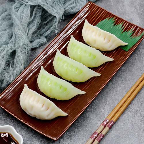 Simulated food model, large dumplings, fried dumplings, dumpling shooting decorations, teaching materials, props, play house food toys