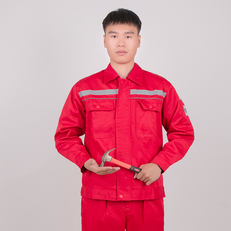春秋長袖静電気防止作業服セット男性電子化工場工場ガソリンスタンド工装労働保険服上着|undefined