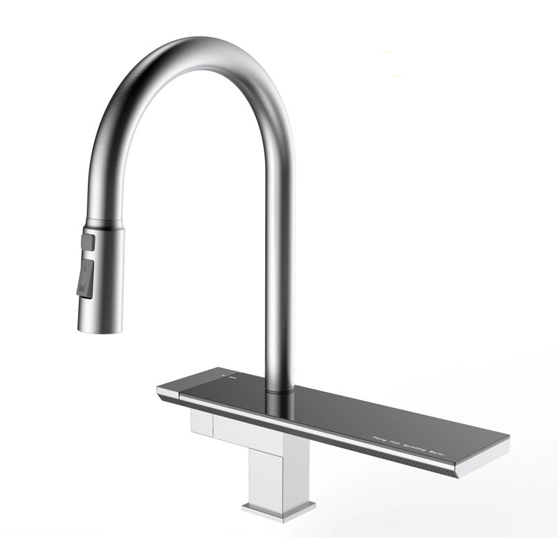 American-style sus304 stainless steel sink faucet, retractable and pull-out sink, single-hole kitchen faucet undefined