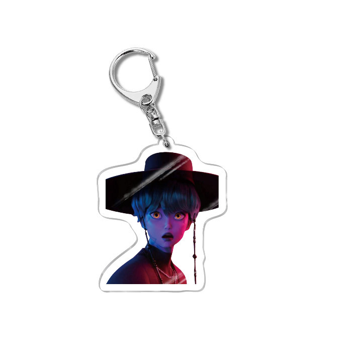 Kpop Demon Hunters Caza de Brujas Acrílico Colgante de llaveros Joyas Creativas Regalos