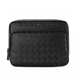 W宝龙23新款男士邮差包编织格相机包单价斜挎包高品质图片实拍