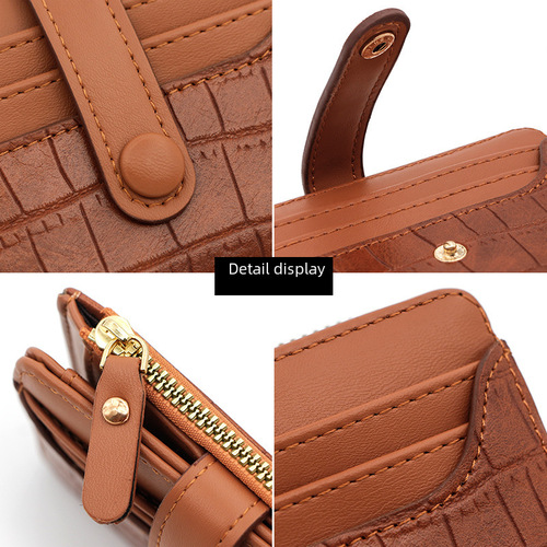 New Women's Wallet with Zipper Closure, Large Capacity, Multi-Card Slots, Handbag, Change Purse, Direct Manufacturer Supply