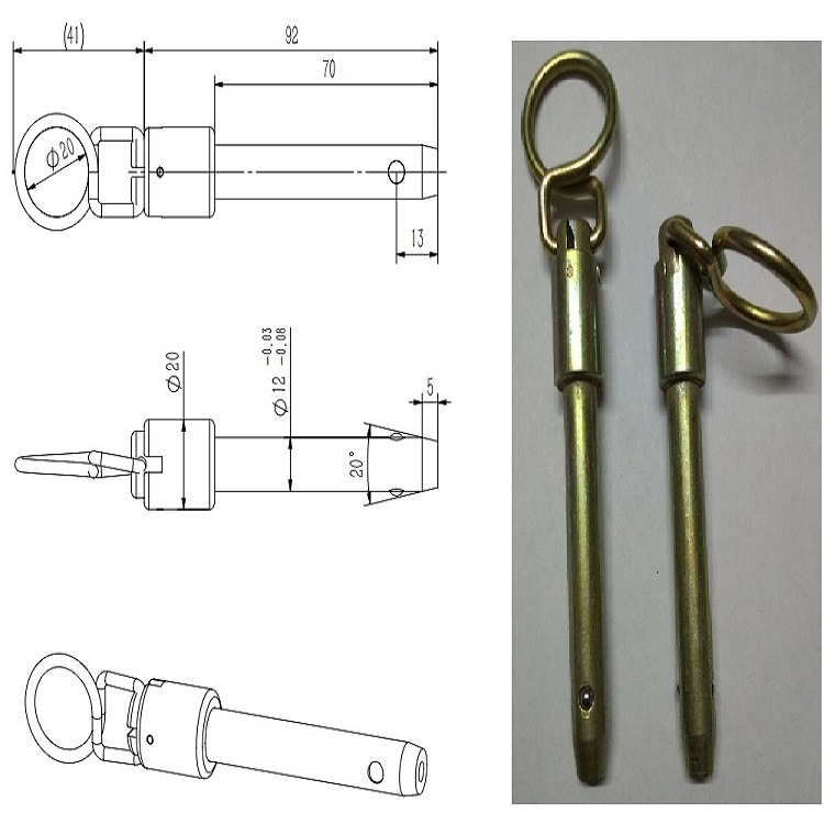 国产替代HB5840 6*50安全销