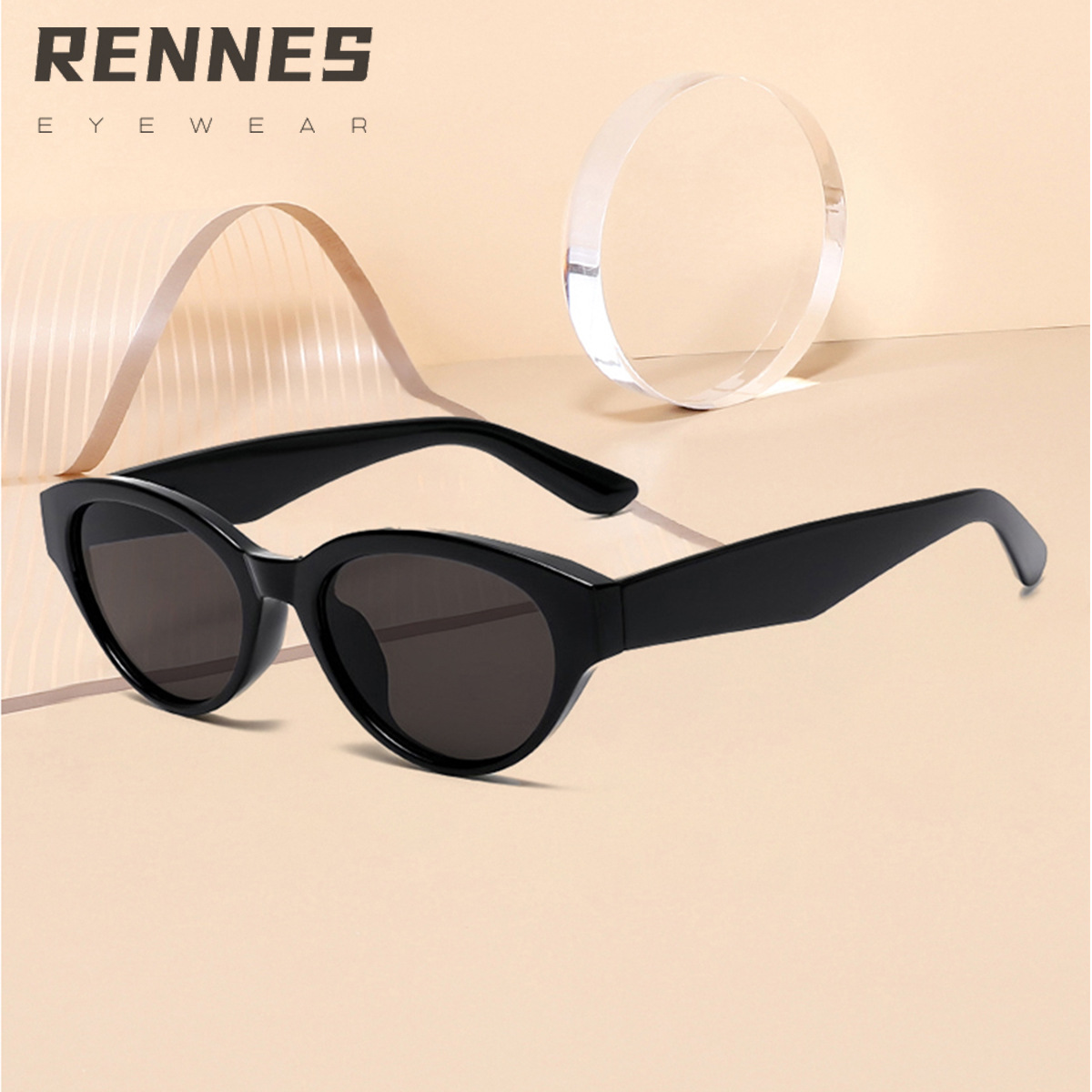 Gafas de sol de ojo de gato de marco pequeño retro coreano para hombres y mujeres Gafas de sol de protección UV para exteriores de alta gama Sunglasses