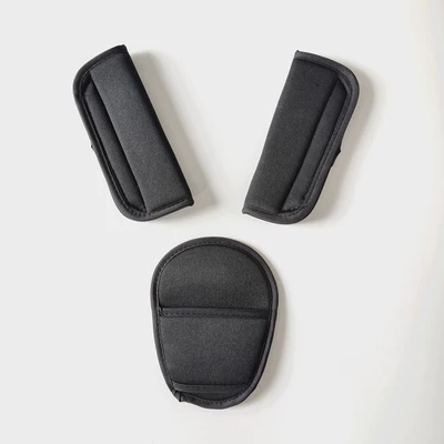 Seat belt shoulder pad Seat Belt Shoulder Pad Baby - black-safety-belt-shoulder-pad-front-cross-cover