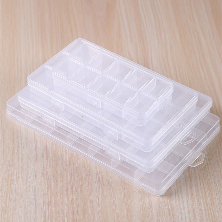 Слот для карт Фиксированная перегородка 10 15 24 28 пластиковая коробка анти-направляющая рисовые бусины детали для ювелирных изделий упаковочная коробка