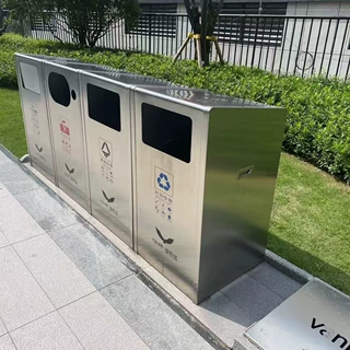 户外金属室外铁艺专用分类垃圾桶小区物业大容量加厚不锈钢厂家
