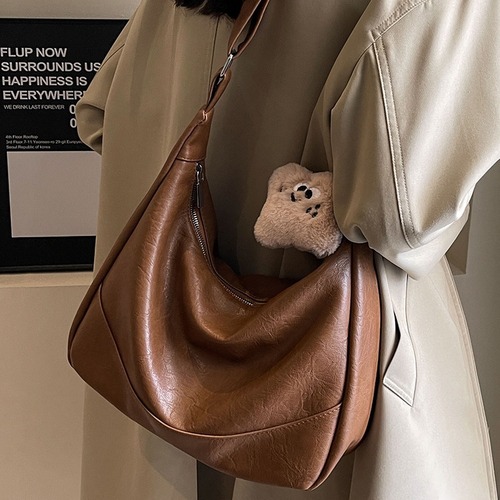 Bags Women's Tote Bag Large Capacity Autumn and Winter Can Be Weared Crossbody 2024 New Shoulder Bag Textured Commuting Bag