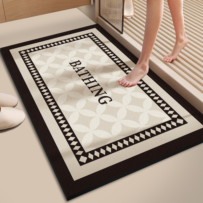 Toilet Floor Mat Bathroom Non-slip Absorbent Toilet Super-strong Door Toilet Diatom Mud Quick-drying Bathroom Foot Mat