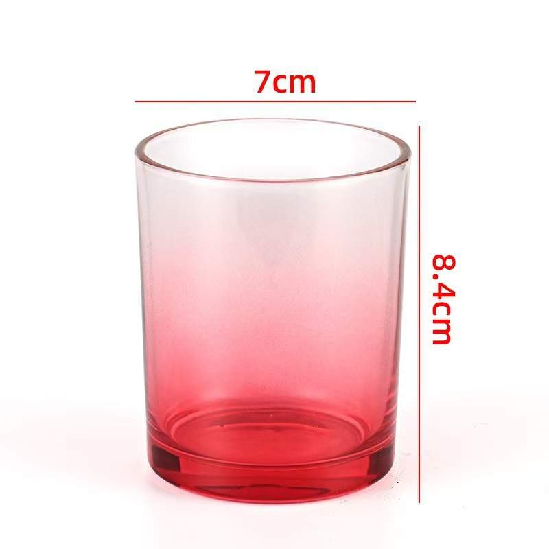 Transfronterizos para vasos de vidrio vela resistente al calor Amazon explosión con taza de fragancia cubierta recipiente de cera de soja hecha a mano