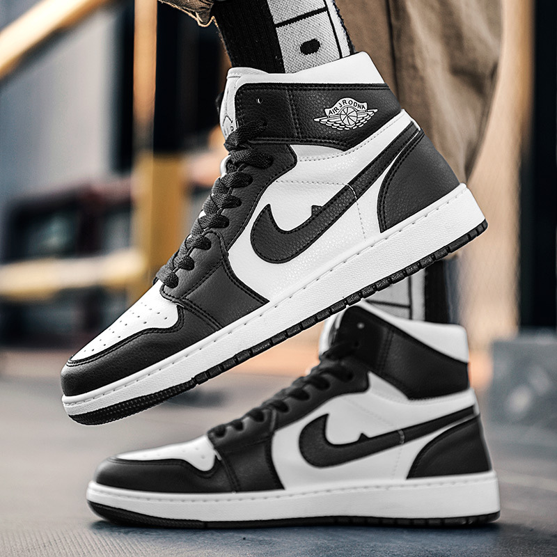 Zapatos de baloncesto de caña alta para hombre AJ Air Force One Pareja Zapatillas casuales Primavera y otoño Estudiantes de secundaria Zapatillas de moda juvenil