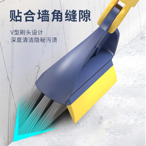 Long-handled floor brush, floor seam groove cleaning brush, bathroom tile gap brush, toilet bathroom scraper, hard-bristled floor brush