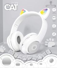 CT-930发光猫耳蓝牙耳机 立体声外贸插卡收音头戴蓝牙支持