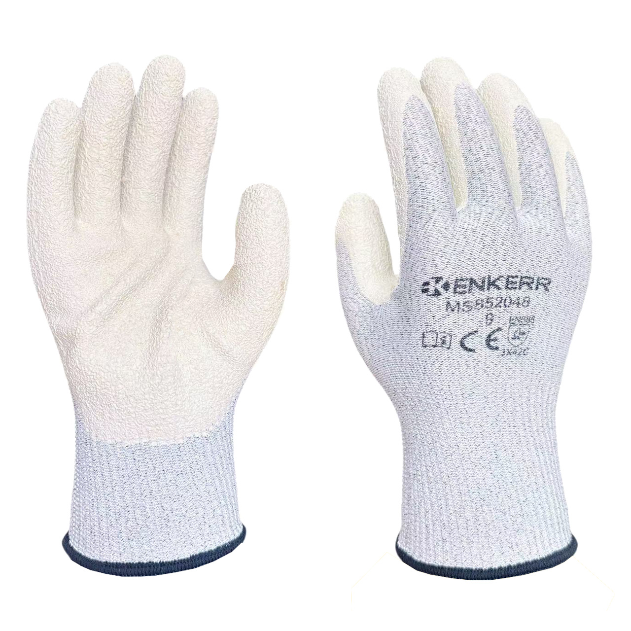 斗刀侠DD-320白色乳胶防割手套多晶硅光伏操作防护手套不含重金属