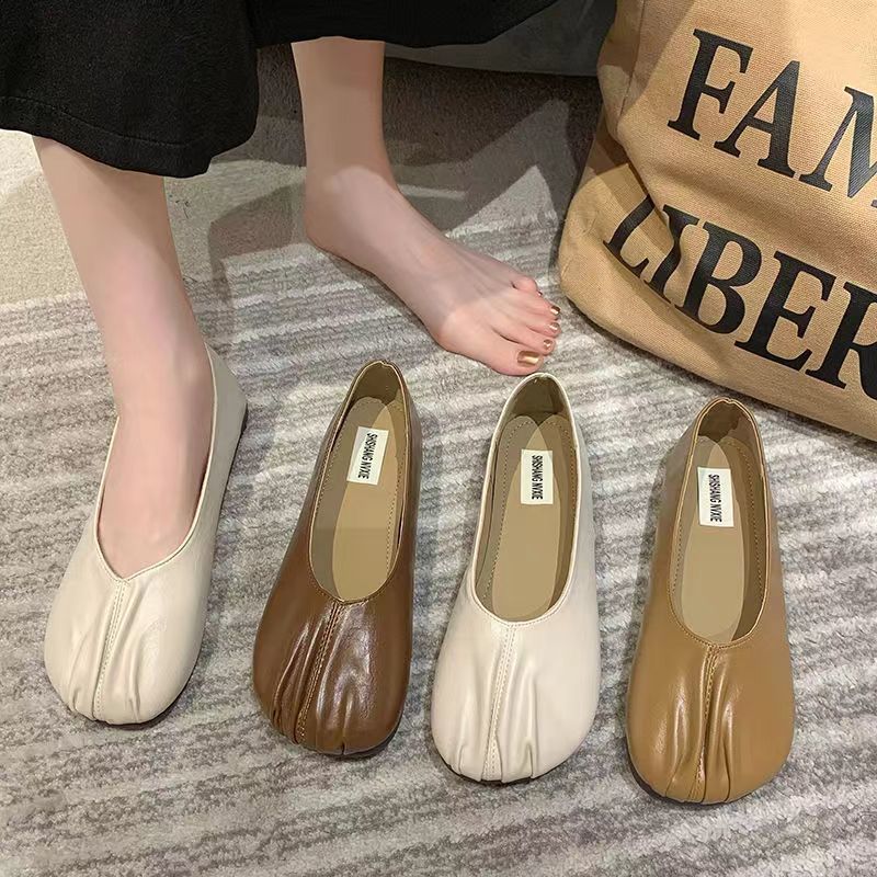 Zapatos de abuela para mujeres 2026 nuevo anti-deslizante ligero y suave temperamento de moda de alta calidad zapatos solteros zapatos para mujeres