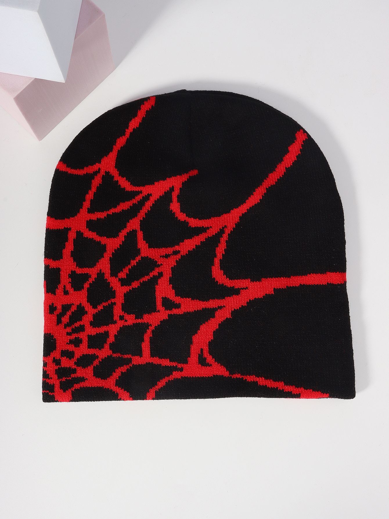 Nový pulovrový klobouk prodávaný za tepla, žakárový pletený klobouk Spider Web Jacquard v Evropě a Americe, pánská a dámská teplá čepice, studená čepice, zimní čepice_voghion.com