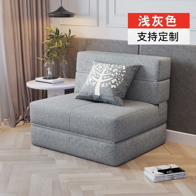 沙发床两用小户型单人床可拆洗阳台多功能双人折叠出租屋海绵床|undefined