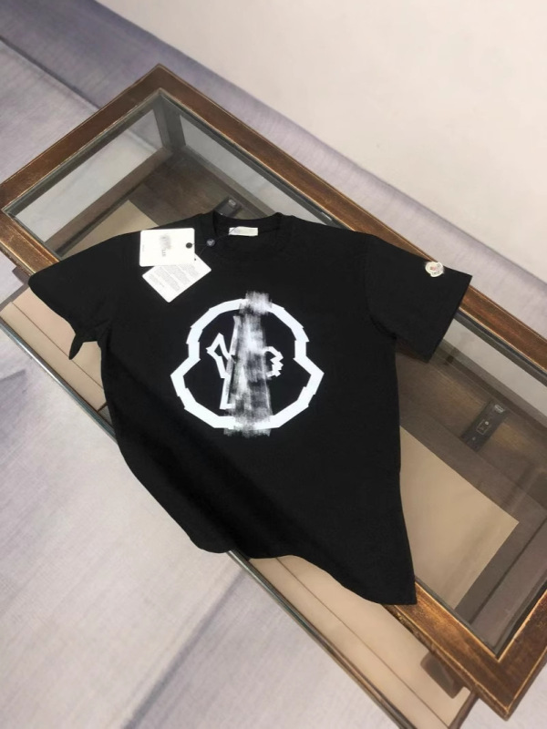 新型ヒップホップフロップモン蒙満印cler口マジックテープ半袖男女同一タイプtシャツカップル服|undefined