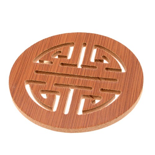 Wooden cartoon insulation mat, dining table mat, non-slip pot mat, creative cute mat, tea coaster, bowl mat, coaster