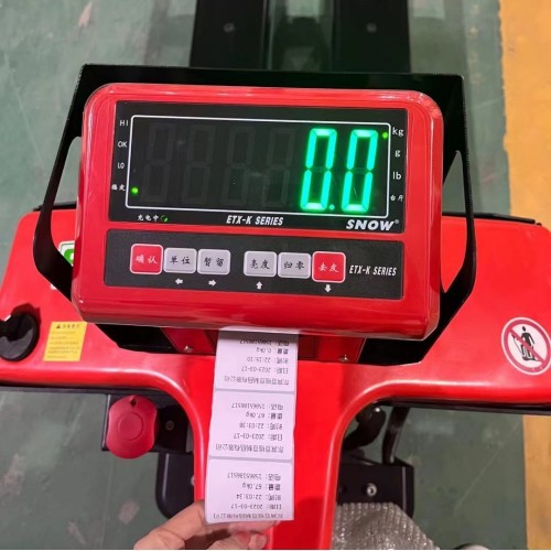 Zhongli camión de Escala electrónica 2 toneladas con la impresión de pesaje tierra ganado logística almacén carretilla elevadora escala con escala carretilla elevadora eléctrica