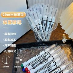 百通の長い頭の深い穴のマーカーのペンの油性の特殊なマーカーのペンの木工は浴室の陶磁器の多目的ペンの9512を装飾します。