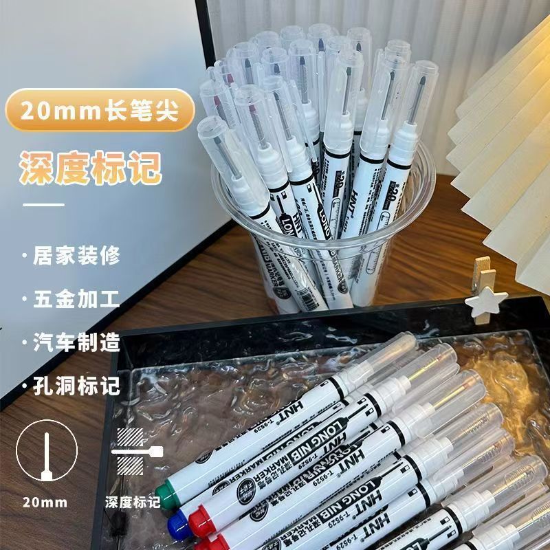 百通20mm長頭深穴マーカー油性特殊マーカー大工内装風呂陶磁器多目的ペン|undefined