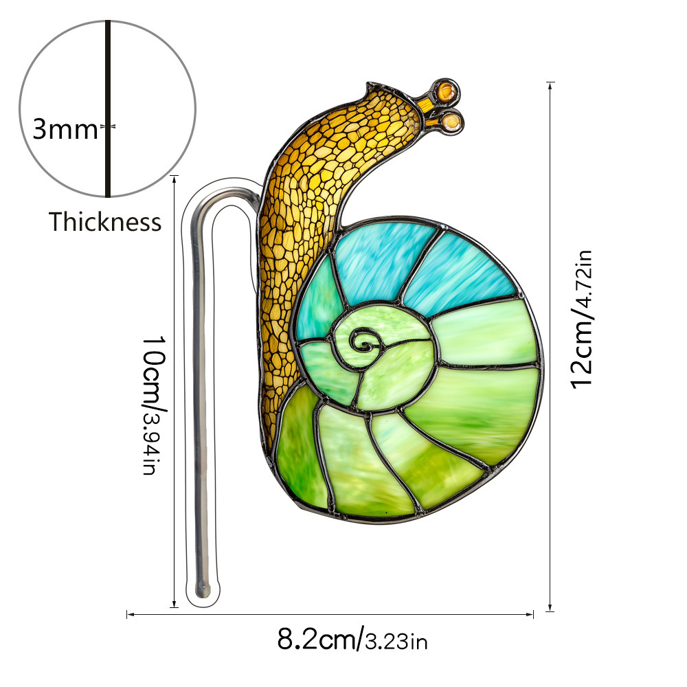 Acrílico en maceta pájaros caracol inserto decoración de maceta vidrio tintado inserción de suelo