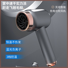 ワイヤレス充電タイプのドライヤー家庭用高速マイナスイオン電気ブローハイパワー無葉ヘアケア速乾ブロー