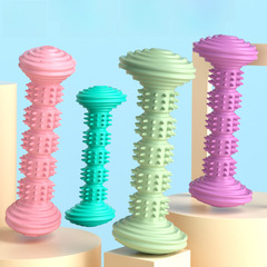 New TPR Pet Dog Chew Toy, Dental Cleaning Bone Dog Toothbrush Chewing Toy, Abrasion-Resistant, Interactive Dog Toy