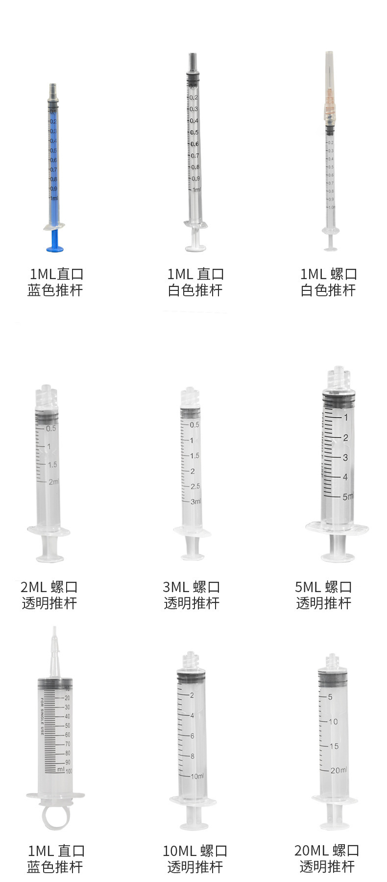 工业注射针筒手推式螺口针筒英文带刻度点胶大容量抽墨注射针筒-阿里巴巴
