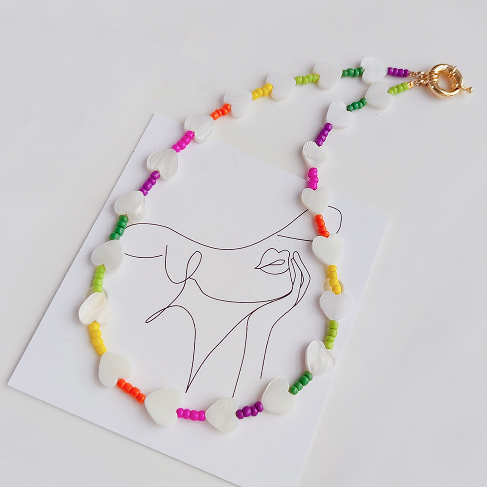 1 Piece Quantity Holiday Occasion Mixed materials Material Sweet Star Mixed Materials Beaded Knitting Women's Necklace