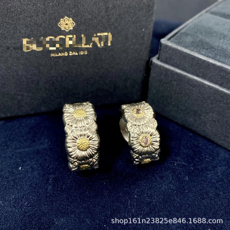Buchia デイジーリング Quan Zhilong 同じスタイルのスターリングシルバー S925 リビングリング男性と女性のためのライト高級絶妙なハイエンドバージョン|undefined