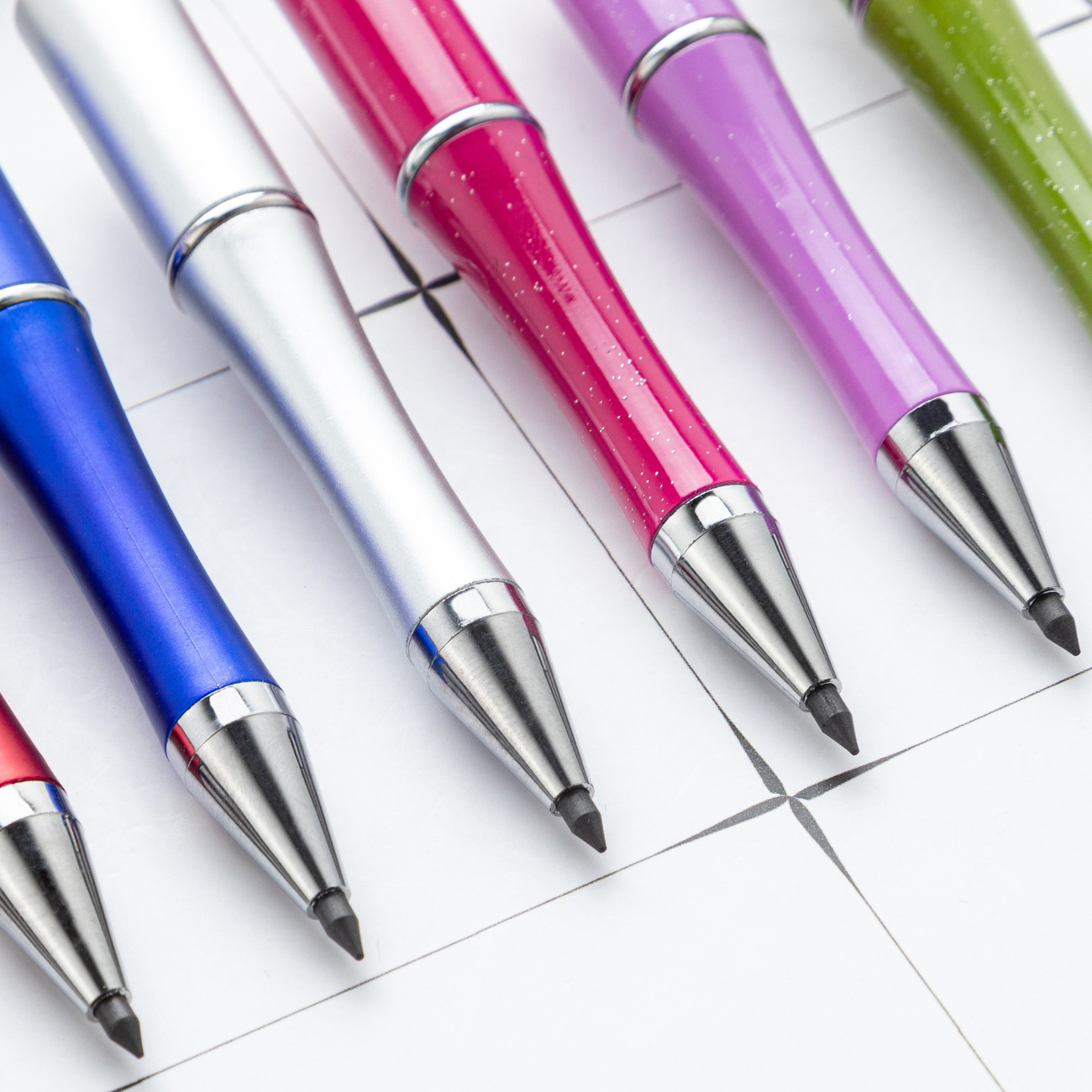 Pluma de plástico creativa para escribir dibujo sin cortar sin tinta para escribir lápiz continuo publicidad de regalos de eventos