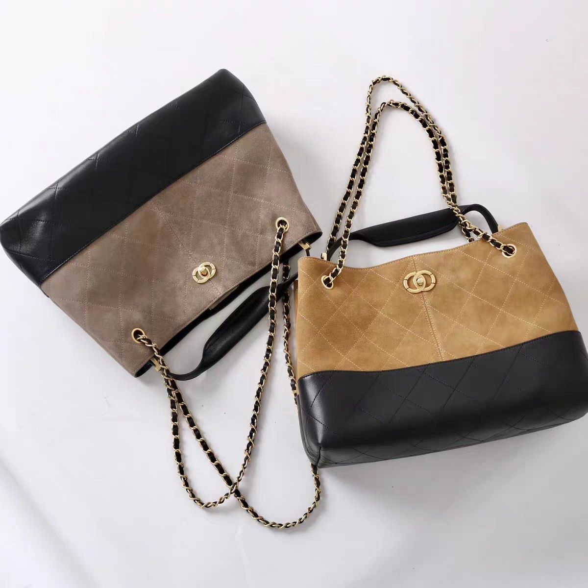 2025 New Suede Brown 25A Tote Bag For Women Chain Hobo Shoulder Bag Large Capacity - Thumbnail 5