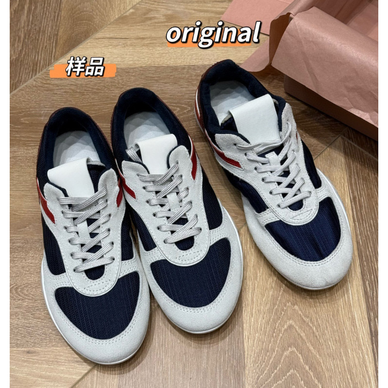 広州婦人靴/トップバージョン、すべてのバージョンを完璧にフィックス、ラウンドトゥ、カラーマッチング、レトロなフラットソールの道徳訓練靴、お父さん靴|undefined