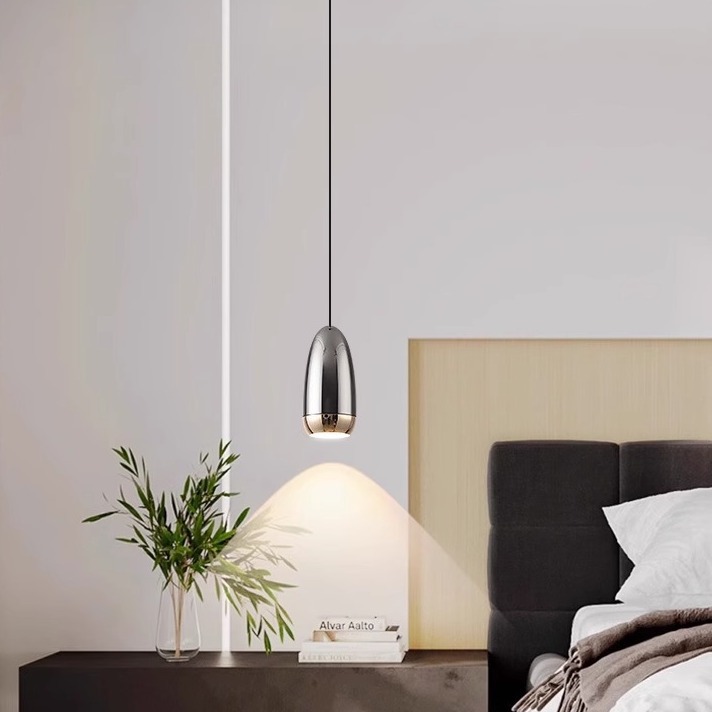 Chandelier creativo simple cabezal de cama personalidad cables colgantes pequeñas lámparas bar Zhongshan dormitorio elevación polo comedor moderno