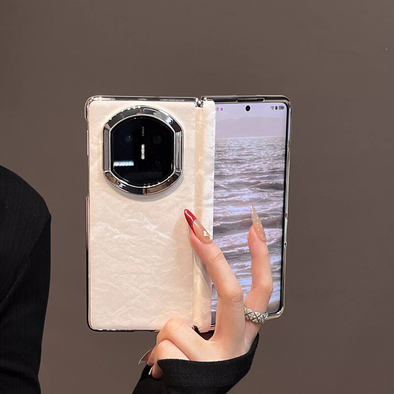 Chinese-style velvet snow mountain pattern case suitable for Huawei MateX 30% off foldable phone, MateX6 full-axis protection cover