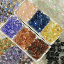 夏季创意五角星琉璃珠 渐变星星diy饰品配件吊坠手链串珠材料批发