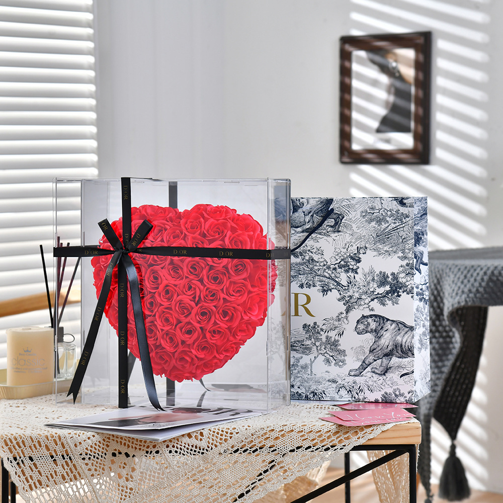 35*35cm 러브레드 [완제품] [선물가방] 열어서 돈을 넣을 수 있습니다