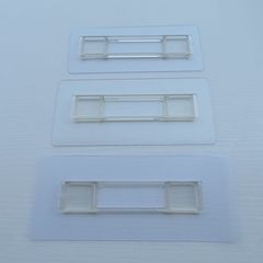 Transparent adhesive back strip connector for multi-size nail-free strong adhesive display shelf chopstick tube box nail-free sticker