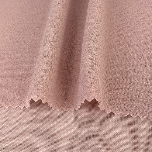 In-stock 200g women's stretch fabric, ammonia-free ramie autumn wear, single-sided ramie French-style dress knit fabric
