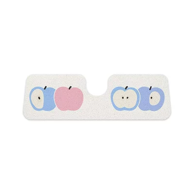 Cartoon Cute Car Floor Mats, Avtomobil döşəmə paspasları - apple-kitten-one-piece-rear-row-silk-circle-50135cm