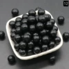 Чёрный агат, 12 мм (без отверстия)