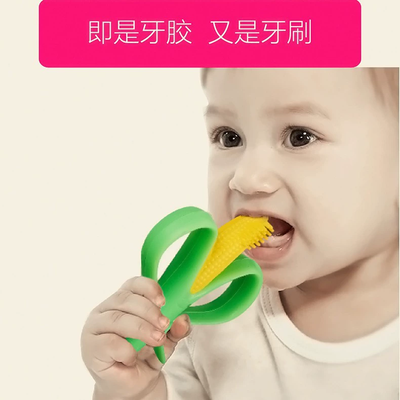 Детские зубные геи Пищевая банановая кукурузная зубная щетка Детская молочница для новорожденных геи игрушки для детей кусают