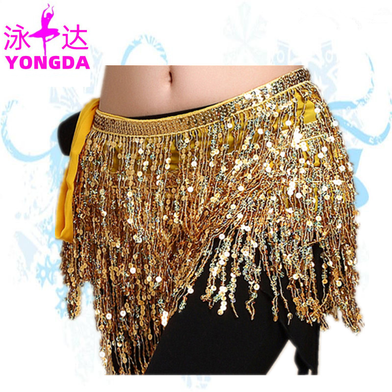 Halloween in stock Belly Dance Performance Costume ds Sequins Tassel Hips Bead Pieces Waist Chain Indian Dance Waist Towel Wholesale Halloween in stock Belly Dance Performance Costume ds Sequins Tassel Hips Bead Pieces Waist Chain Indian Dance Waist Towel Wholesale