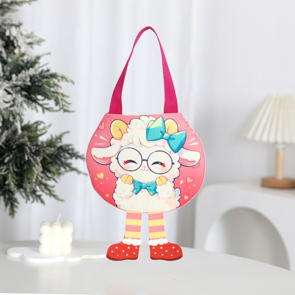 Transfronterizo nuevo bolso de pascua caramelo con cartón de dibujos animados conejo enano impresión bolso suministros de fiesta para niños