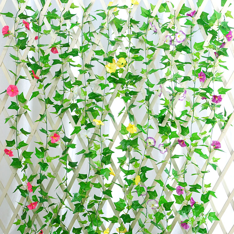 Simulación de la planta de papitalia, tubería de aire acondicionado de caña, cubierta de techo de la sala de estar, decoración de la planta de enredado de vid de plástico