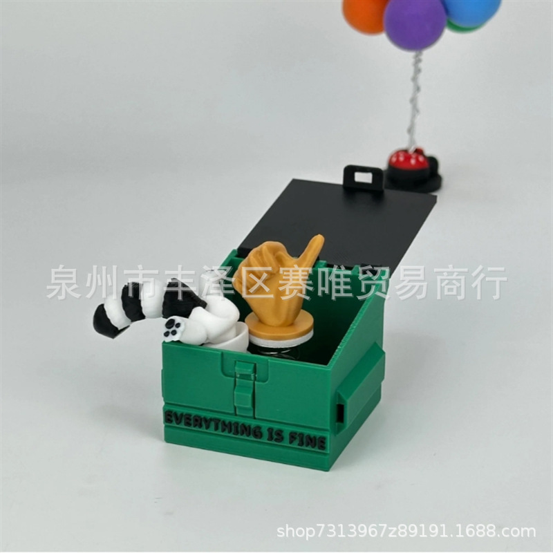 Cross-Border New Surprise Pop-Up Thumb Emotional Support Trash Can-Surprise Pop-Up Thumb