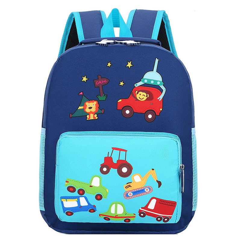 Nueva mochila escolar de dibujos animados para niños, mochila de juguete con diseño de coche, mochila transfronteriza para jardín de infantes, mochila para primer grado