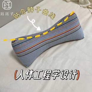 ✅ Juejuezi Natural Buckwheat Shell Triangular Pillow Health Pillow Cervical Spine Pillow Relieves Fatigue Old Coarse Cloth